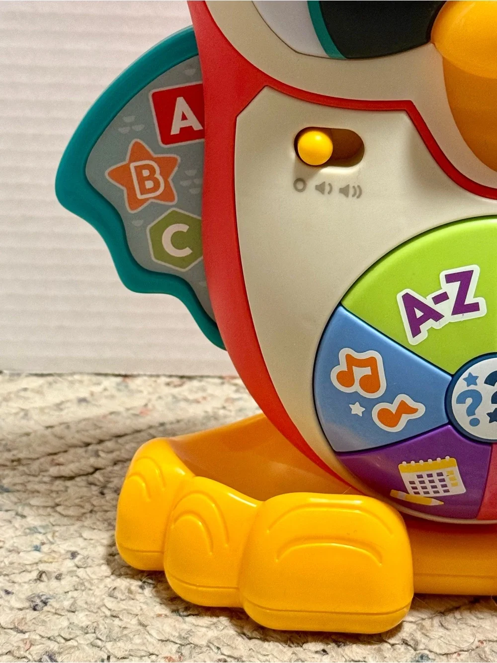 Fisher-Price Electronic Learning Owl Toy A-Z Letters & 1-20 Numbers